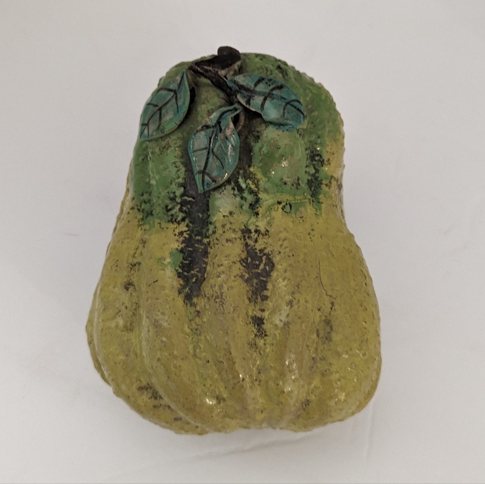 Vintage Chinese Altar Fruit In Rare Squash Shape